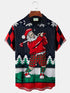 Men's Christmas Funny Graphic Short Sleeve Hawaiian Shirt